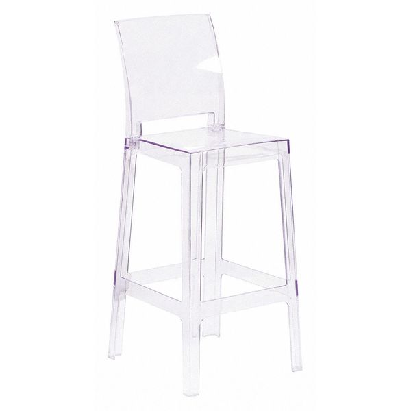 Ghost Barstool, Square Back