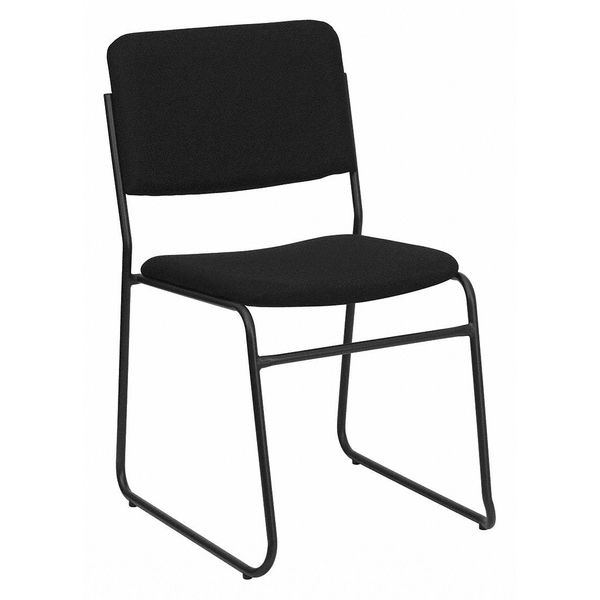 Fabric Stack Chair, Black
