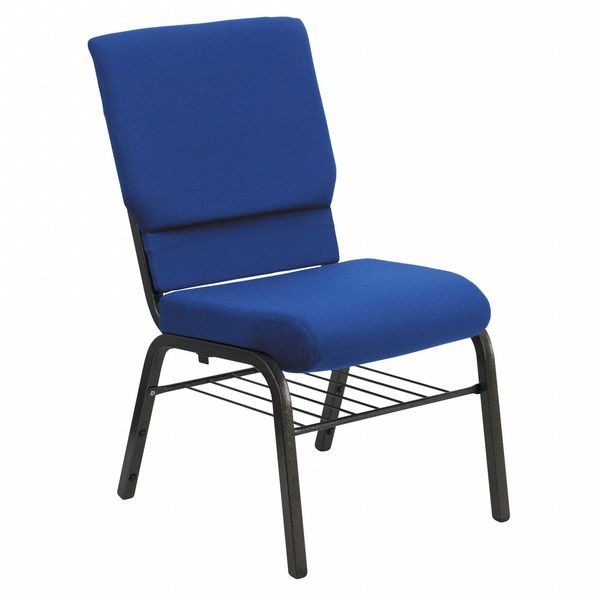 Fabric Church Chair, Blue