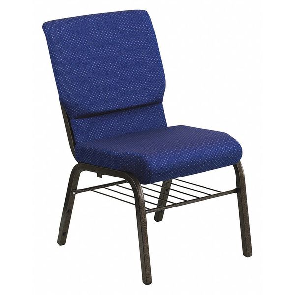 Fabric Church Chair, Blue
