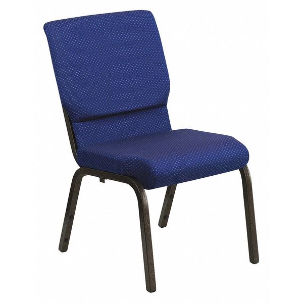 Fabric Church Chair, Blue