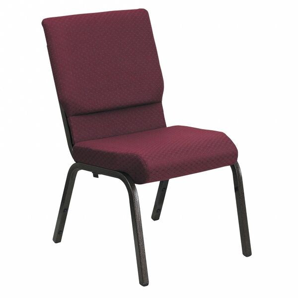 Fabric Church Chair, Burgundy