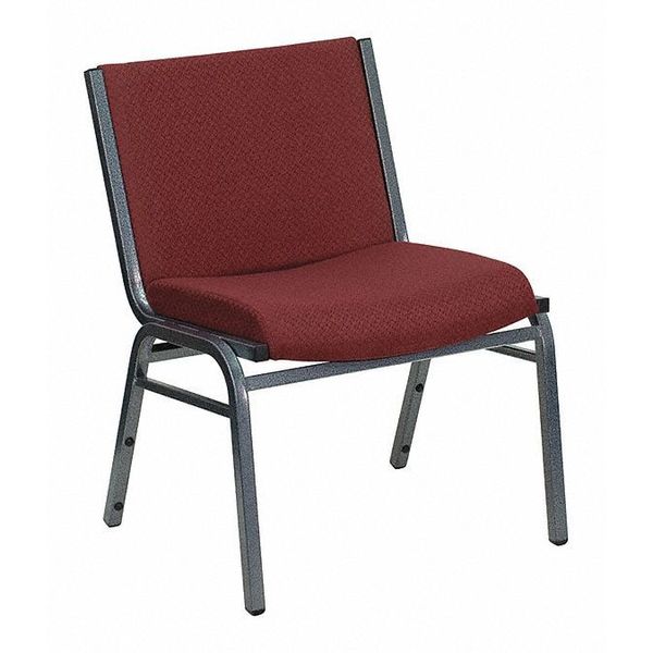 Fabric Stack Chair, Extra Wide, Burgundy