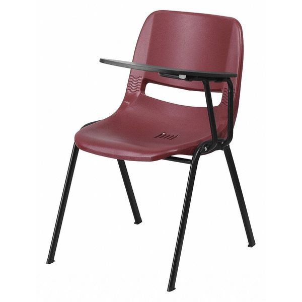 Tablet Arm Chair, Left Hand Flip-Up, Burg, 21