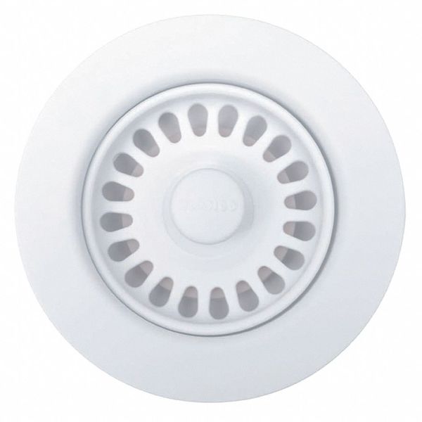 Decorative Disposal Flange - White