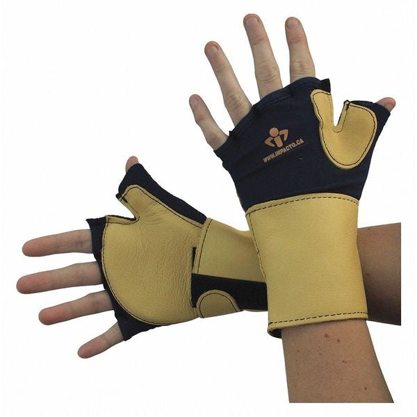 Impact Glove, Grain Wrist Support, L, PR