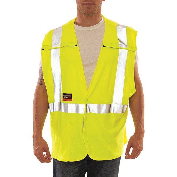 2XL/3XL High Visibility Vest, Yellow/Green