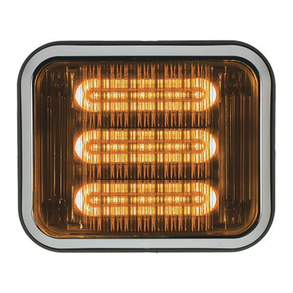 LED PrizmIi With Bezel, Amber, 7