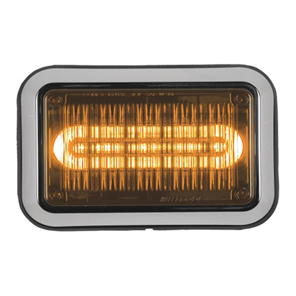 LED PrizmIi, Bezel, Amber, 4