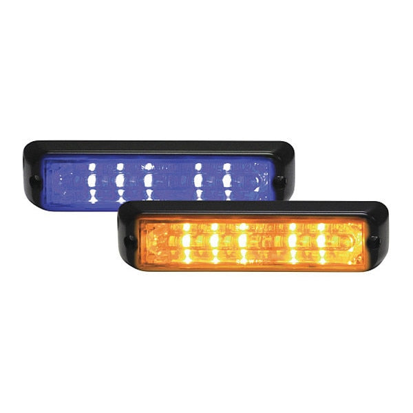Chase Warning, 12 LED, 6 Blue, 6 Amber