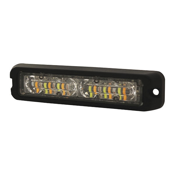 MR6 LED, Hood/Flush Mount, Amber/Green