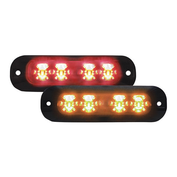 XTP Multicolor, 8 LEDs Split, Red/Amber