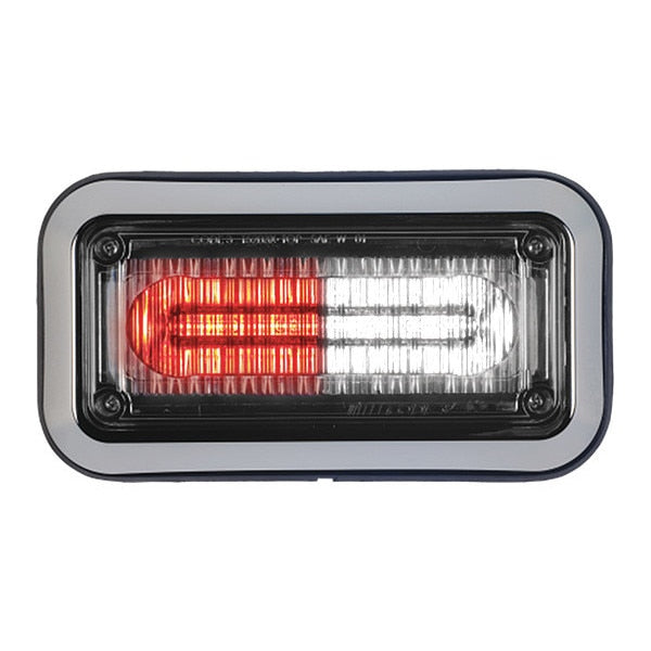 LED PrizmIi With Bezel, Red/White, 3