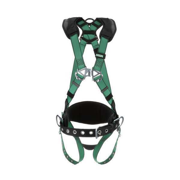 Full Body Harness, Vest Style, XS, Nylon, Green