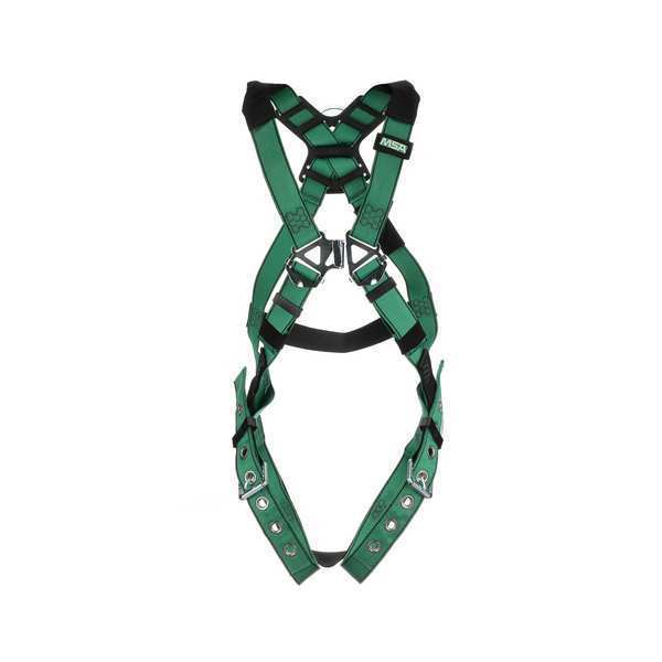 Full Body Harness, Vest Style, 2XL, Nylon, Green