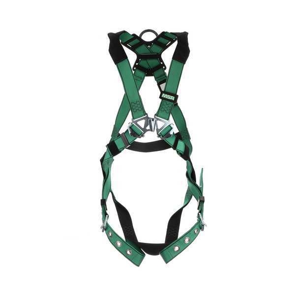 Full Body Harness, Vest Style, 2XL, Nylon, Green