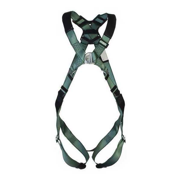 Full Body Harness, Vest Style, XS, Nylon, Green