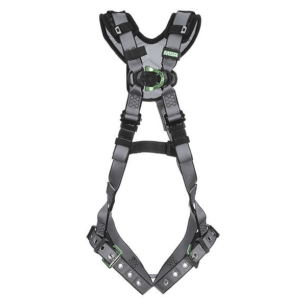 Full Body Harness, Vest Style, XS, Nylon, Gray
