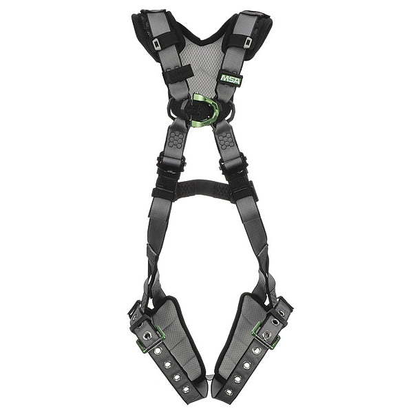 Full Body Harness, Vest Style, XS, Nylon, Gray