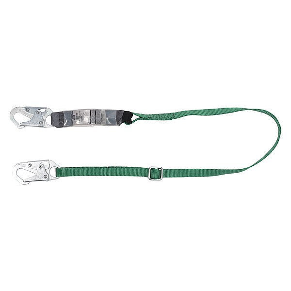 Lanyardard, SM.Snap, Adj, Single, 6 ft., ANSI
