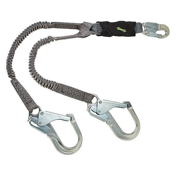 Lanyard, 6 ft., 310 lb. Weight Capacity, Black/Gray