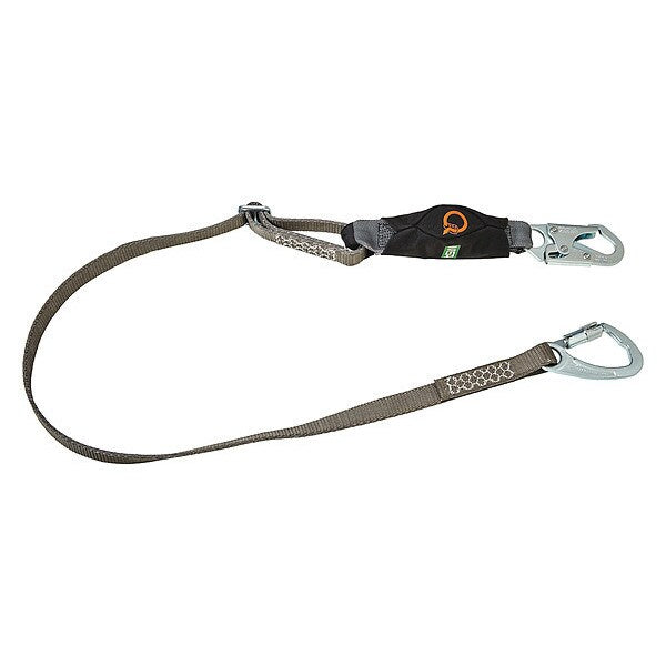 Lanyard, 6 ft., 310 lb. Weight Capacity, Gray
