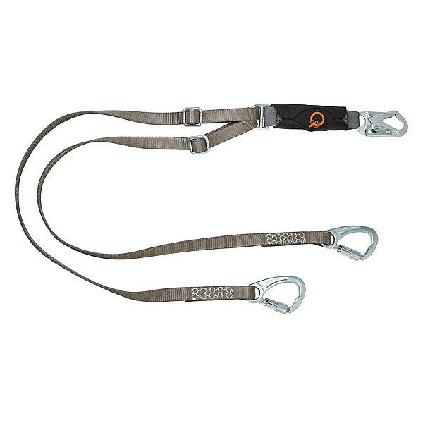Lanyard, 6 ft., 310 lb. Weight Capacity, Gray
