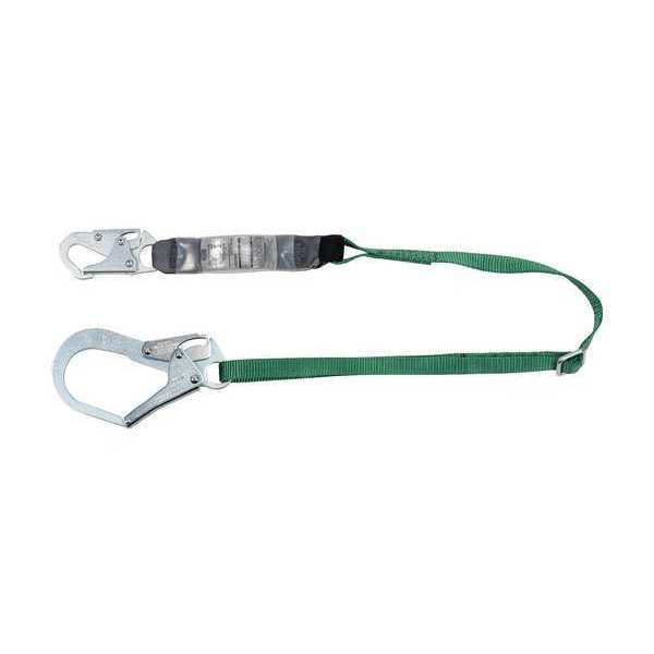 Lanyard, 6 ft., 230 lb Weight Capacity, Green