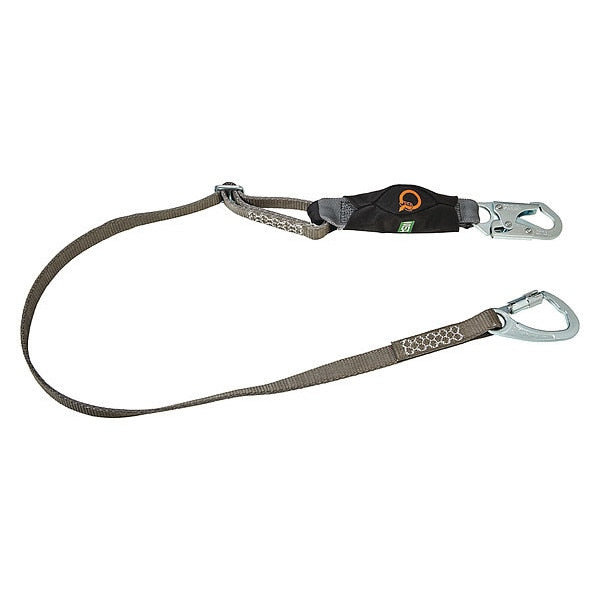 Lanyard, 6 ft., 310 lb. Weight Capacity, Gray