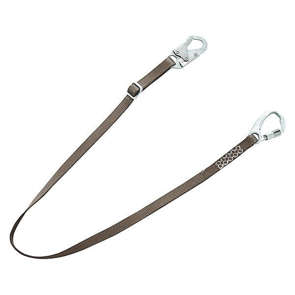 Adjustable Positioning Lanyard, 6 ft., 310 lb. Weight Capacity, Green