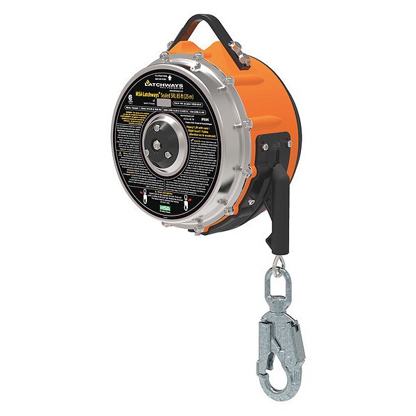 Self-Retracting Lifeline, 310 lb Weight Capacity, Gray