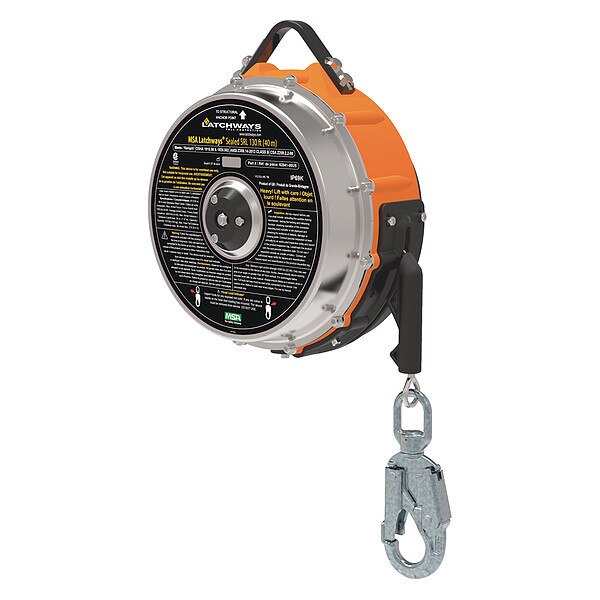 Self-Retracting Lifeline, 310 lb Weight Capacity, Gray