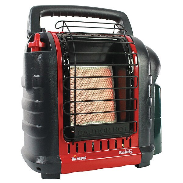 Radiant Portable Gas Heater, LP, 4000 to 9000 BtuH, 15 1/2 in Wx