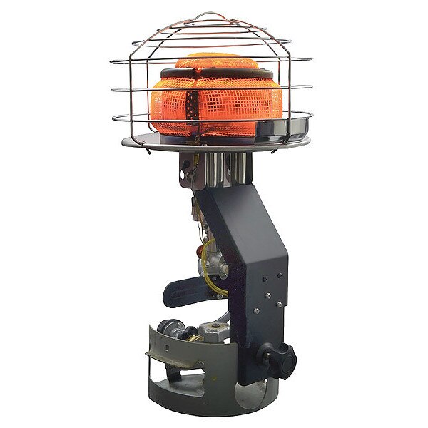 Tank Top Portable Gas Heater, LP, 30,000 to 45,000 BtuH, 11 39/64 in L