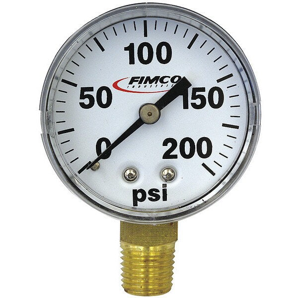 Dry Bottom Mount Pressure Gauge, 2