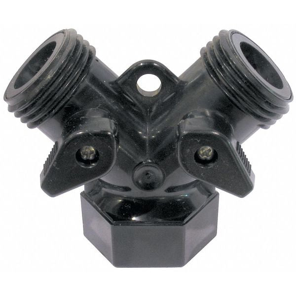 Dual Hose Shut-Off Y-Valve, 3/4