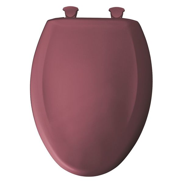 Elg Closed Front Toilet Seat, Raspberry, With Cover, Plastic
