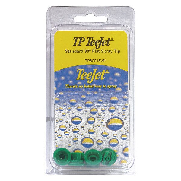Flat Spray Polymer Tips, 80 Deg, PK4