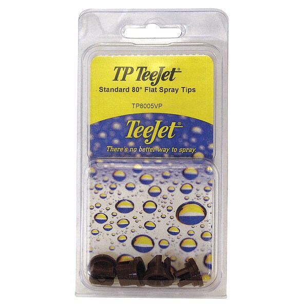 Flat Spray Polymer Tips, 80 Deg, PK4