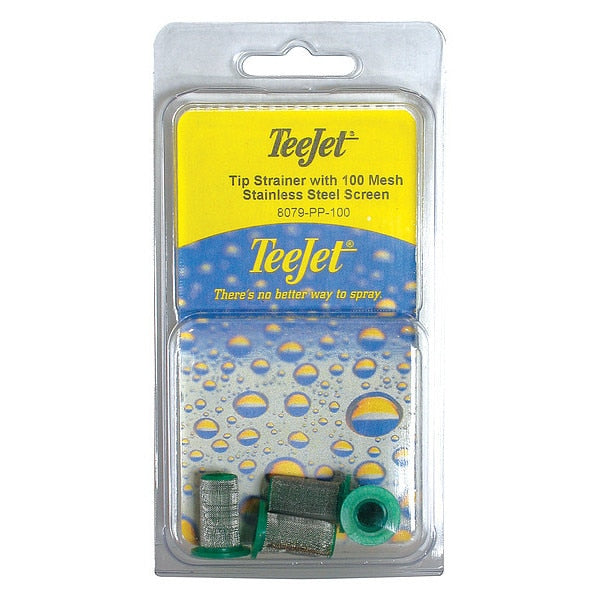 Tip Strainer w/100 Mesh SS Screen, PK4