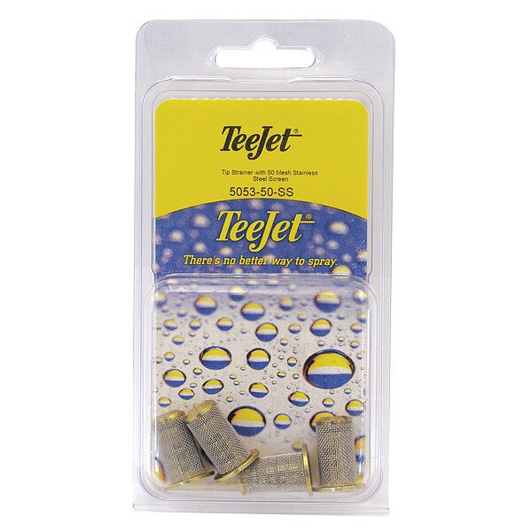 Tip Strainer w/50 Mesh SS Screen, PK4
