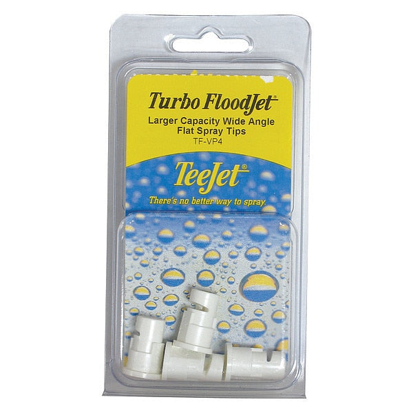 Wide Angle Flat Spray Tip, PK4