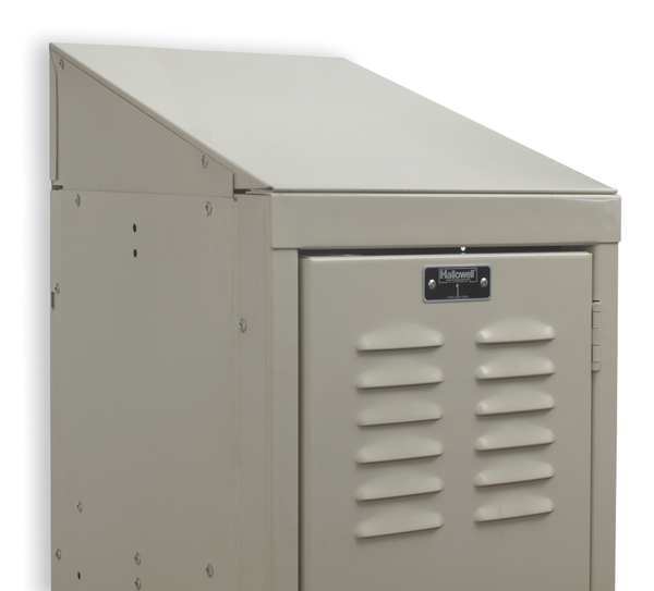 Locker Slope Top, W 15, D 24, H 8, Parchment