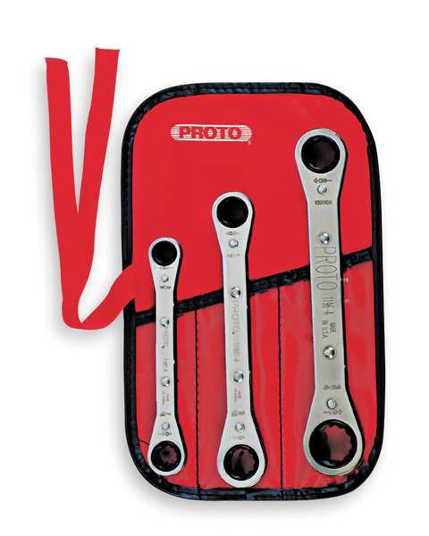 Ratcheting Wrench Set, Double Box End