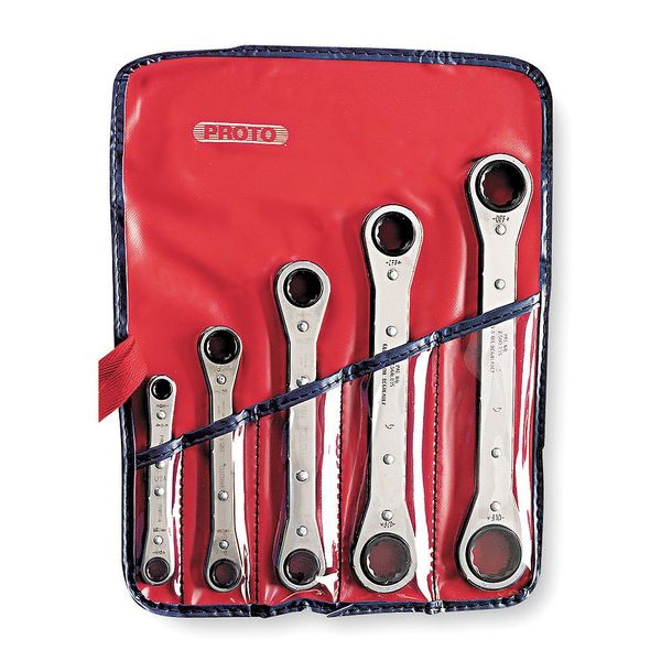 Ratcheting Wrench Set, Double Box End