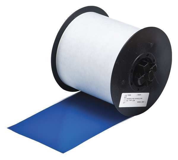 Label Tape Cartridge, Blue, 100ft L, 4In W