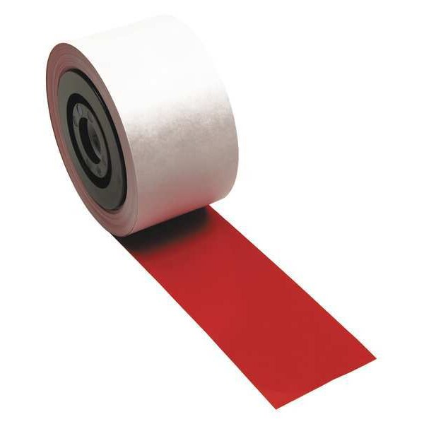 Label Tape Cartridge, Red, 100ft L, 4In W
