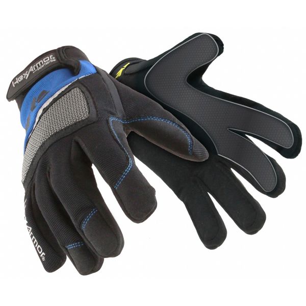 Cut Resistant Mechanics Gloves, A6 Cut Level, Uncoated, XL, 1 PR