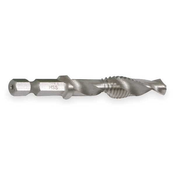 Drill/Tap/Countersink Bit, 5/16-18x3 1/4
