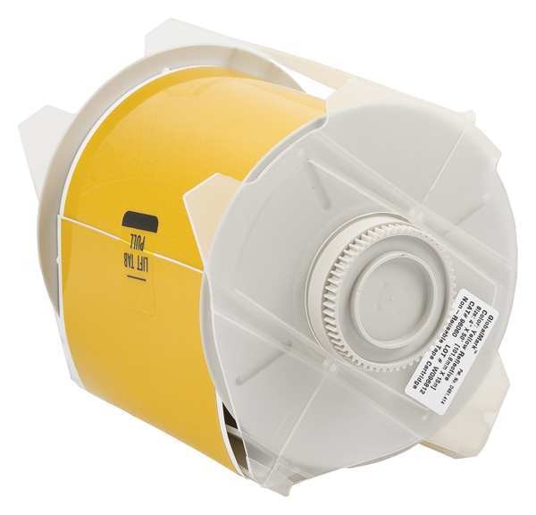 Label Tape Cartridge, Yellow, Labels/Roll: Continuous